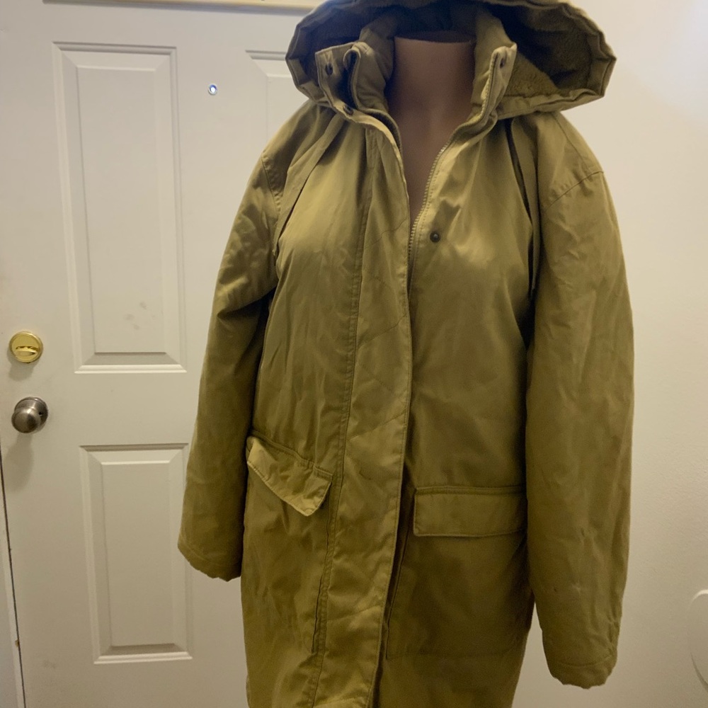Universal Thread Olive Utility Jacket With Hood - image 1